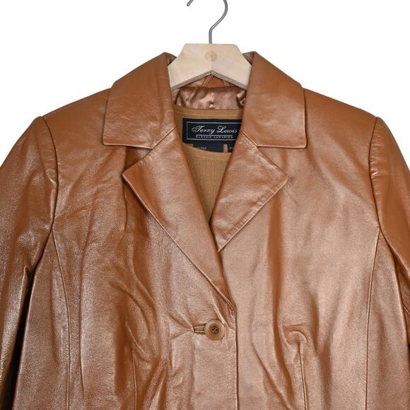 Terry Lewis Classic Luxuries Womens Genuine Leather Blazer with Matching Sweater - Picture 3 of 12